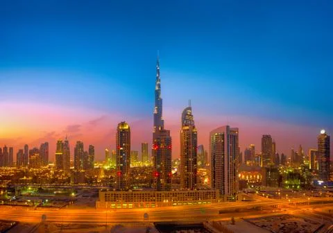 Dubai Skyline Stock Photos
