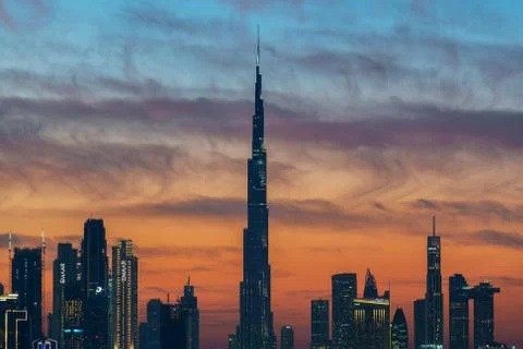 Dubai Skyline Stock Photos