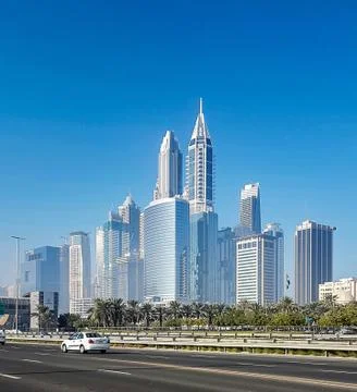 Dubai skyline Stock Photos