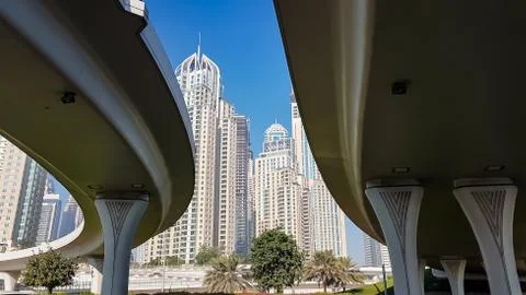 Dubai skyline Stock Photos