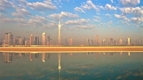 Dubai Skyline Time lapse 動画素材 25427311