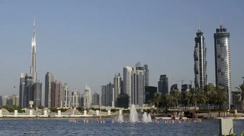 Dubai skyline UAE Stock Footage 60782987