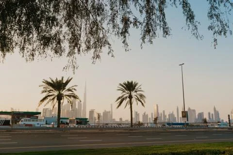 Dubai skyline view  - Image Stock Photos