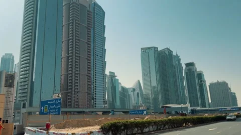Dubai Skyscrapers 1 Stock Footage 328842501