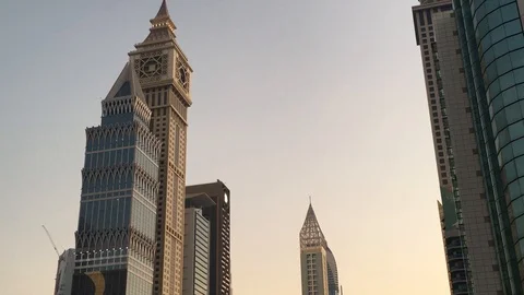 Dubai Sunset Stock Footage 119073523