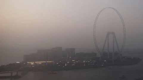 Dubai sunset Timelapse Stock Footage