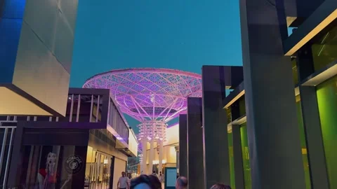 Dubai Super Trees at Night 5 (Editorial) Stock Footage 328841937