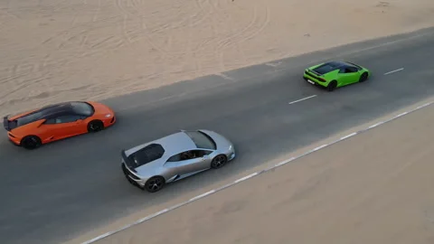 Dubai Supercar Rush Stock Footage 256915376