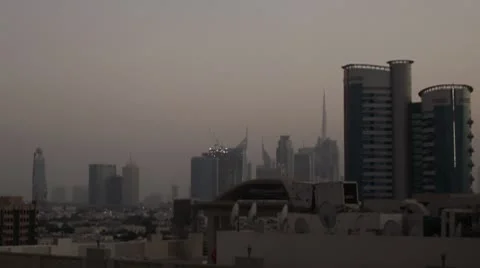 Dubai Timelapse 1 Move Stock Footage 8961261