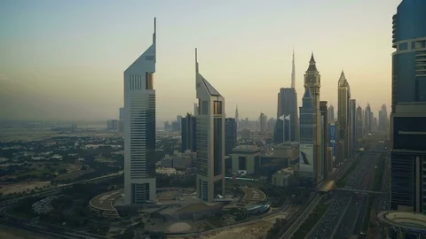 DUBAI Timelapse Skyline Stock Footage 81812749