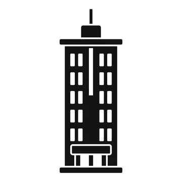 Dubai tower icon, simple style Ilustración de archivo