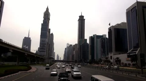 Dubai Traffic Video stock 20457386