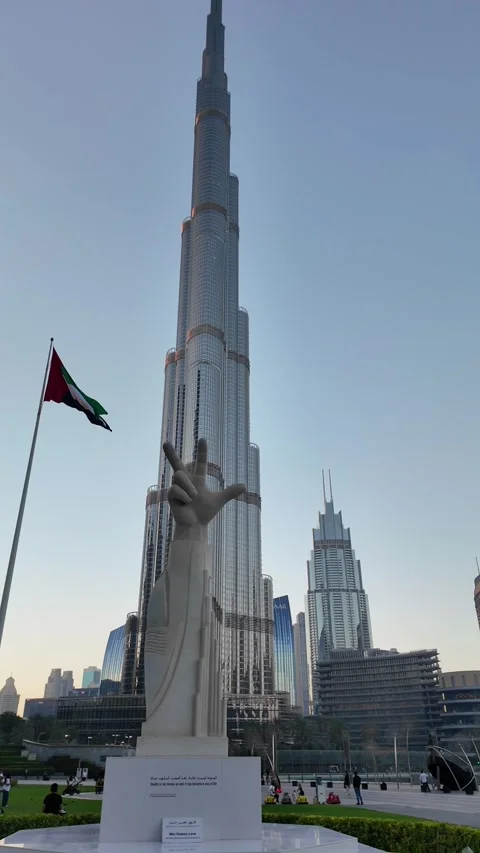 Dubai, UAE, 20 June 2026 - Master collection of Burj Khalifa skyline and Du.. Stock Footage 337323046