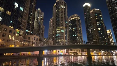 Dubai, UAE - 23 June 2026: Downtown skyline with Burj Khalifa and UAE flag Vídeo Stock 337503753