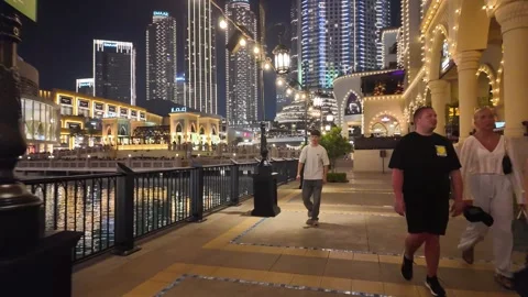 Dubai, UAE - 23 June 2026: Burj Khalifa and Dubai Mall urban architectural .. Stock Footage 337510180