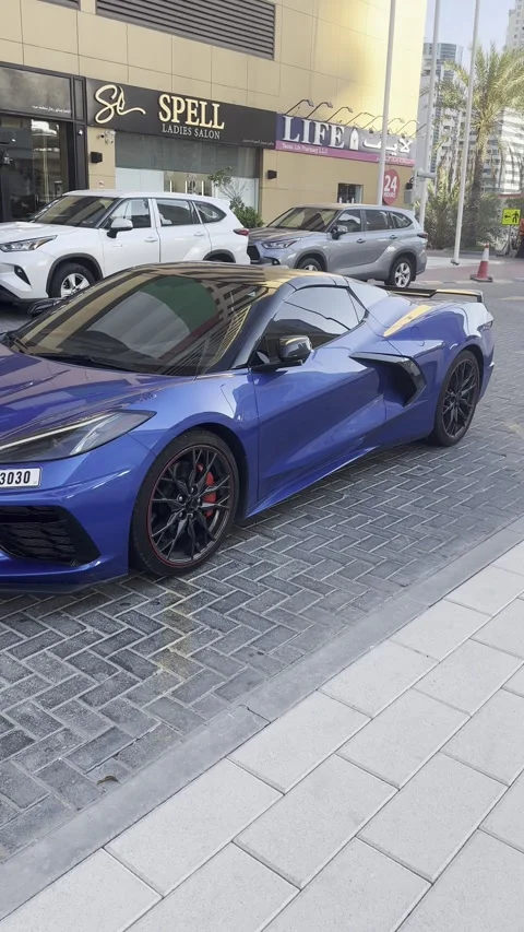 Dubai, UAE - 24 June 2026: Luxury and supercars collection on display in ur.. Stock Footage 337542854