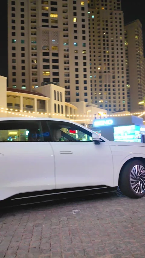DUBAI, UAE - APRIL 16, 2026: A diverse collection of luxury supercars, prem.. Stock Footage 332840007