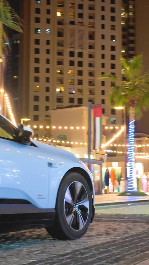 DUBAI, UAE - APRIL 16, 2026: A diverse collection of luxury supercars, prem.. Stock Footage 332840031