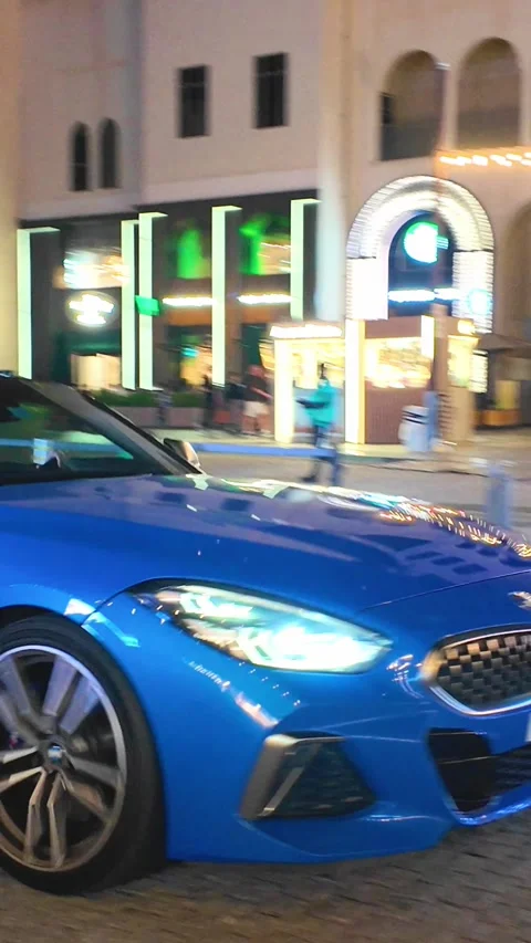 DUBAI, UAE - APRIL 16, 2026: A diverse collection of luxury supercars, prem.. Stock Footage 332840134