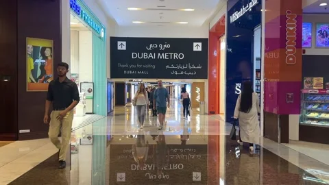 DUBAI, UAE - APRIL 18, 2026: Dubai Metro Views, Burj Al Arab, and City Landmarks Stock Footage 332998433