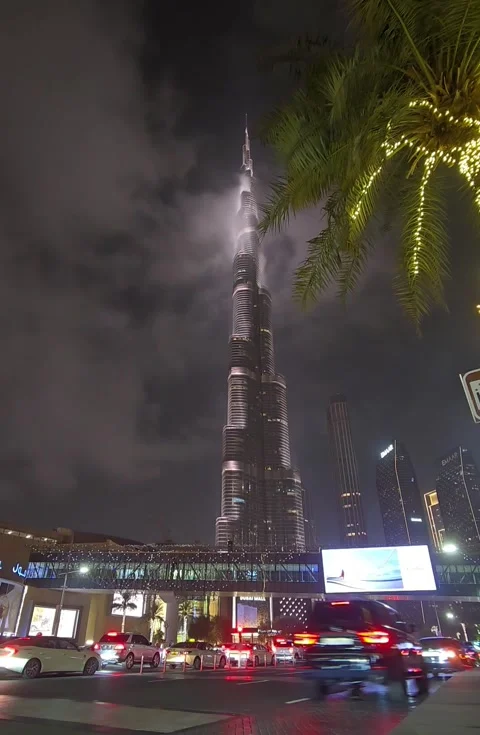 Dubai, UAE - February 8, 2025: Burj Khalifa hDubai Stock Footage 304215341