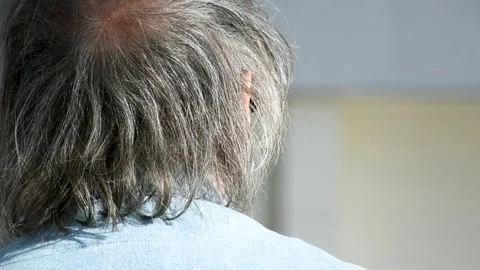Dubai, UAE - July 29, 2024: Old European man waiting in the hospital. Stock Footage 280462610