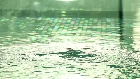 Dubai, UAE - July 29, 2024: Water circulation inside a small swimming pool. Stock Footage 280464145