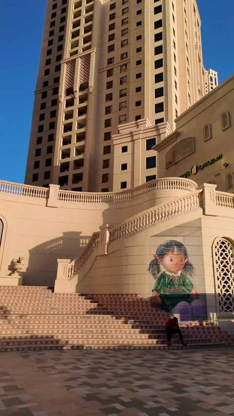 Dubai, UAE - June 11, 2026: Modern skyscrapers and cityscape in Dubai Marin.. Stock Footage 336712896