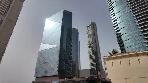 Dubai, UAE - June 11, 2026: Modern skyscrapers and cityscape in Dubai Marin.. Stock Footage 336713270