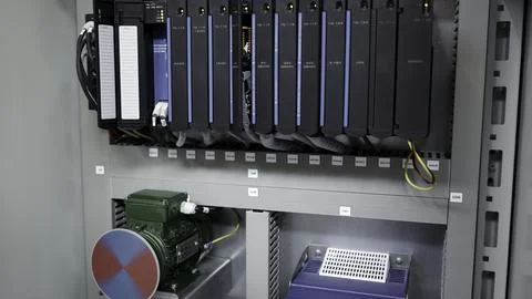 Dubai, UAE - June 2024: Data Storage Rack designed specifically for various Stock Photos