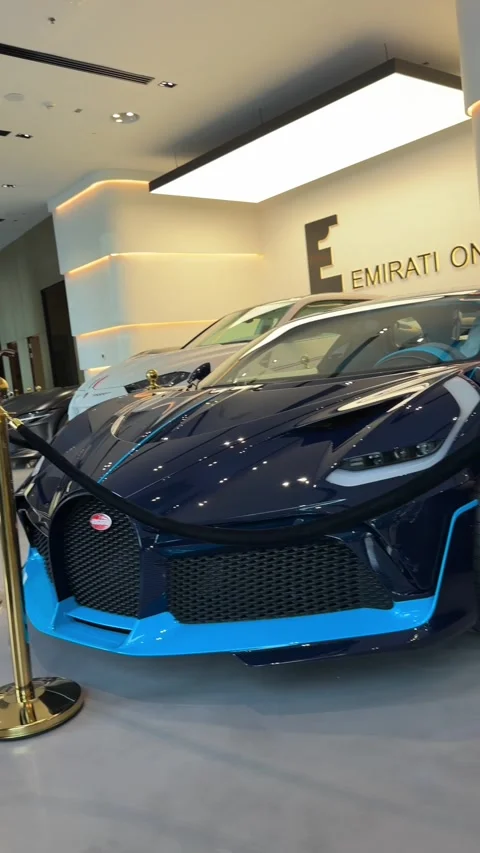 DUBAI, UAE - MAY 05, 2026: Luxury collection of supercars including Bugatti.. Stock Footage 334116556