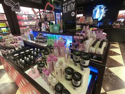 Dubai UAE - May 2019: inside Victoria's Secret store. Victoria's Secret perfu Stock Photos