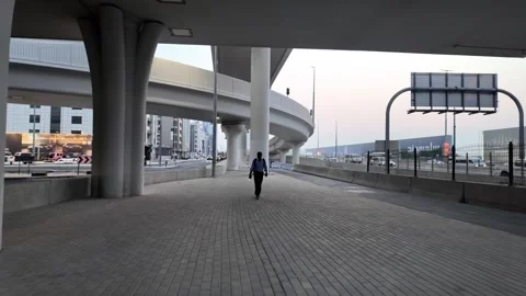 Dubai, UAE - October 1, 2026 - Interior glass roof architecture, exterior b.. 動画素材 346788644
