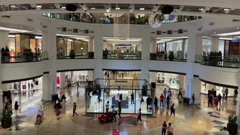 Dubai UAE A View Inside Mall of the Emirates Stock Footage 154162104