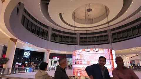 Dubai, United Arab Emirates - May 22, 2026: Dubai Mall Interior Scene Stock Footage 335480197