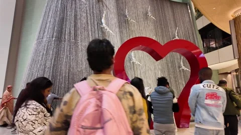 Dubai, United Arab Emirates - May 22, 2026: Dubai Mall Interior Scene Stock Footage 335487565