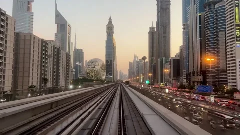 Dubai United Arab Emirates Train 4K Stock Video Stock Footage 288353518