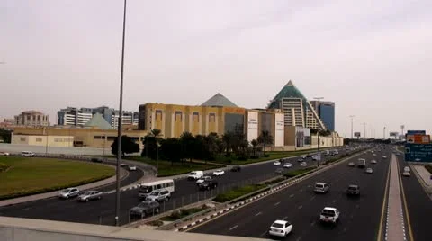 Dubai, WAFI Center Stock Footage 20457363