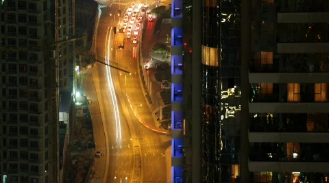 Dubai_at_night_01 Stock Footage 362474
