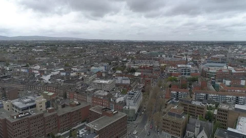 Dublin aerial sky view 4k Stock Footage 101117463
