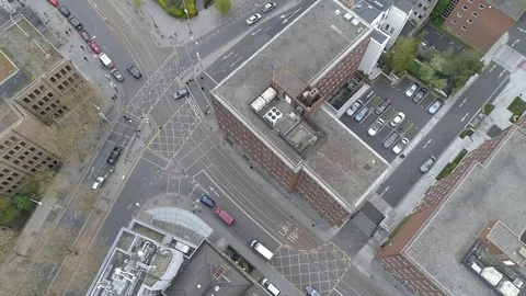 Dublin aerial sky view 4k Stock Footage 101119418