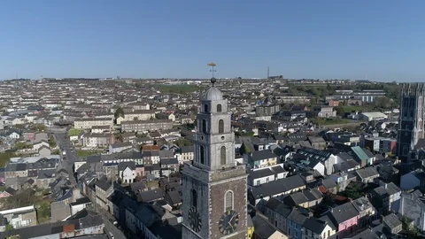 Dublin aerial sky view 4k Stock Footage 101147210