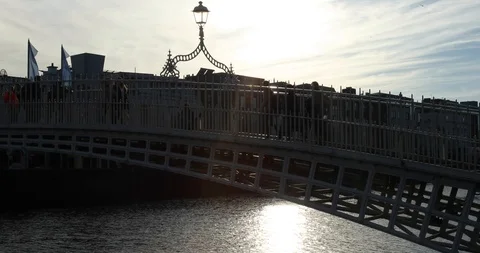 Dublin bridge Stock Footage 101023680