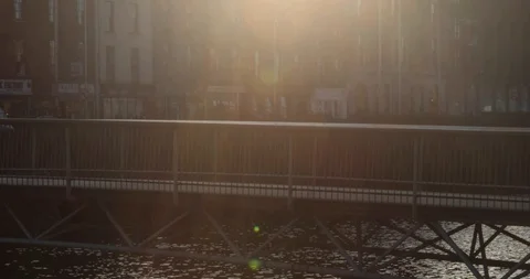 Dublin bridge Stock Footage 101023978