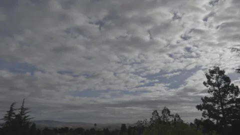 Dublin Ca Day Sky Clouds 60Sec Stock Footage 255196132