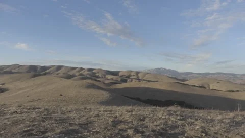 Dublin Ca Rolling Hills 60Sec Stock Footage 255189307