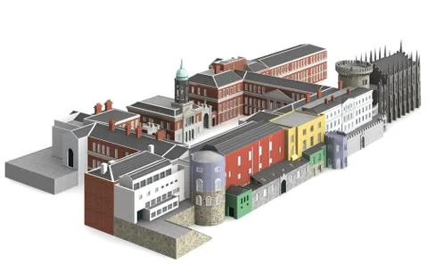 Dublin castle 4 Stock Illustration