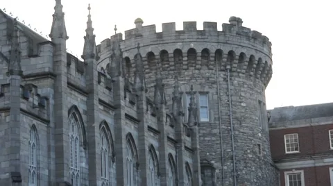 Dublin Castle close up Stock Footage 46916203