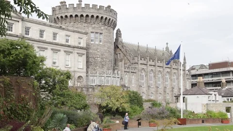 Dublin Castle - Dublin, Ireland Stock Footage 80900638