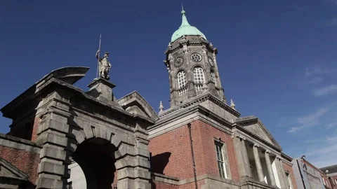 Dublin Castle - Dublin, Ireland Stock-Footage 80900806